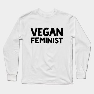 Vegan Feminist Long Sleeve T-Shirt